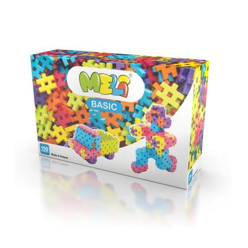caja de juego de piezas de contrucción de colores Meli