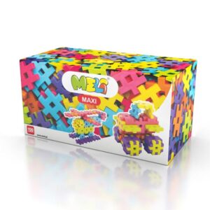 caja de juego de piezas de contrucción de colores Meli