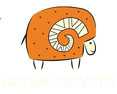 Logotipo de Chiva Chivita sin fondo con una cabra naranja Logotipo de Chiva Chivita sin fondo con una cabra naranja