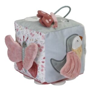 Cubo blandito de actividades flores y mariposas Little Dutch