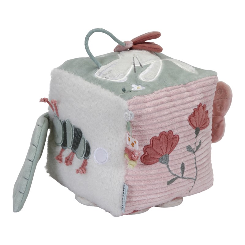 Cubo blandito de actividades flores y mariposas Little Dutch - Imagen 2