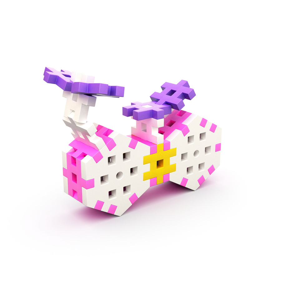 MELI basic 200pcs CONSTRUCTOR PINK - Imagen 2