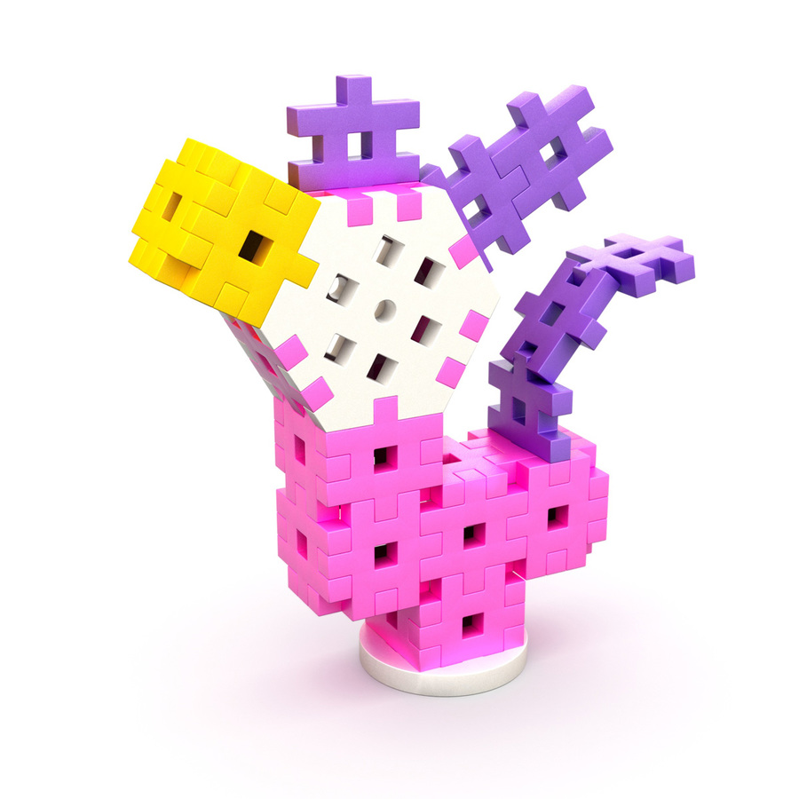 MELI basic 200pcs CONSTRUCTOR PINK - Imagen 3